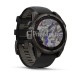 Умные часы Garmin Fenix 8 47mm Sapphire Solar Carbon Grey DLC Titanium с черным ремешком