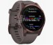 Умные часы Garmin Fenix 7S Sapphire Solar титановый темно-бронзовый с сланцево-серым силиконовым ремешком