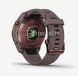 Умные часы Garmin Fenix 7S Sapphire Solar титановый темно-бронзовый с сланцево-серым силиконовым ремешком
