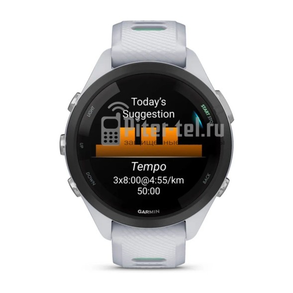 Умные часы Garmin Forerunner 265S с белым ремешком