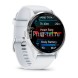 Умные часы Garmin Venu 3 45mm Advanced GPS Smartwatch Silver Whitestone с белым ремешком