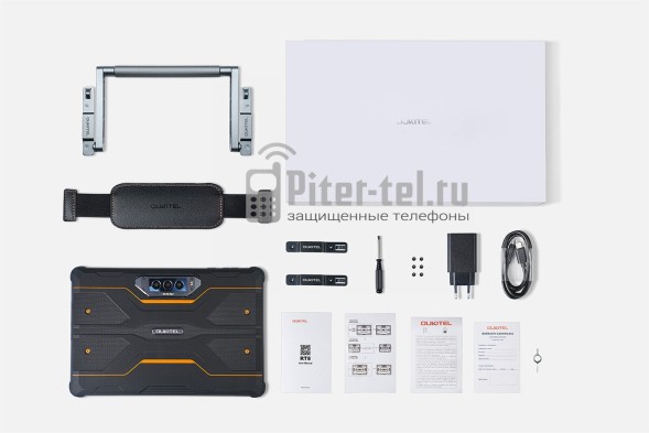 Планшет Oukitel RT8 6+6/256Gb Orange с подставкой